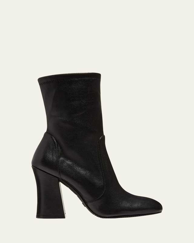 Sleek Lambskin Sock Booties